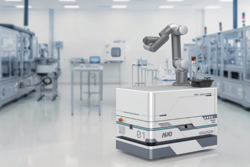 大庄家整合AI人工智慧、IoT物聯網與Cloud雲端平台服務，開發模組化AMR 250M自主移動機器人，滿足多元自動化生產需求，在智慧工廠中扮演著串接和搬運的角色